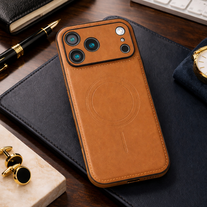 Magnetic Leather Case