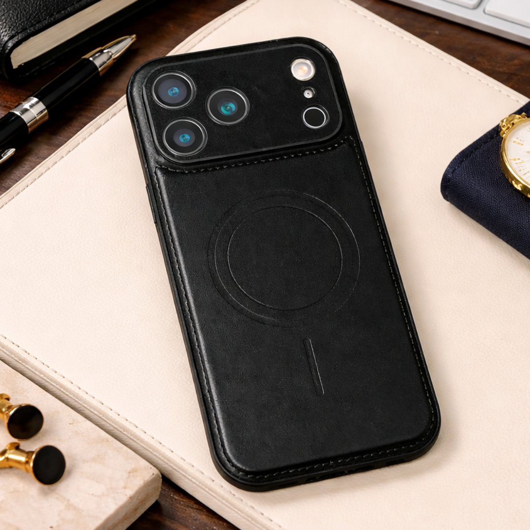 Magnetic Leather Case