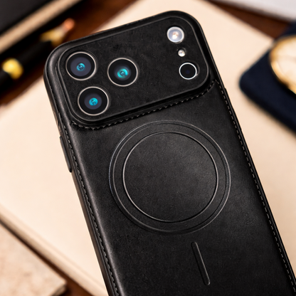 Magnetic Leather Case