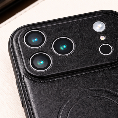Magnetic Leather Case