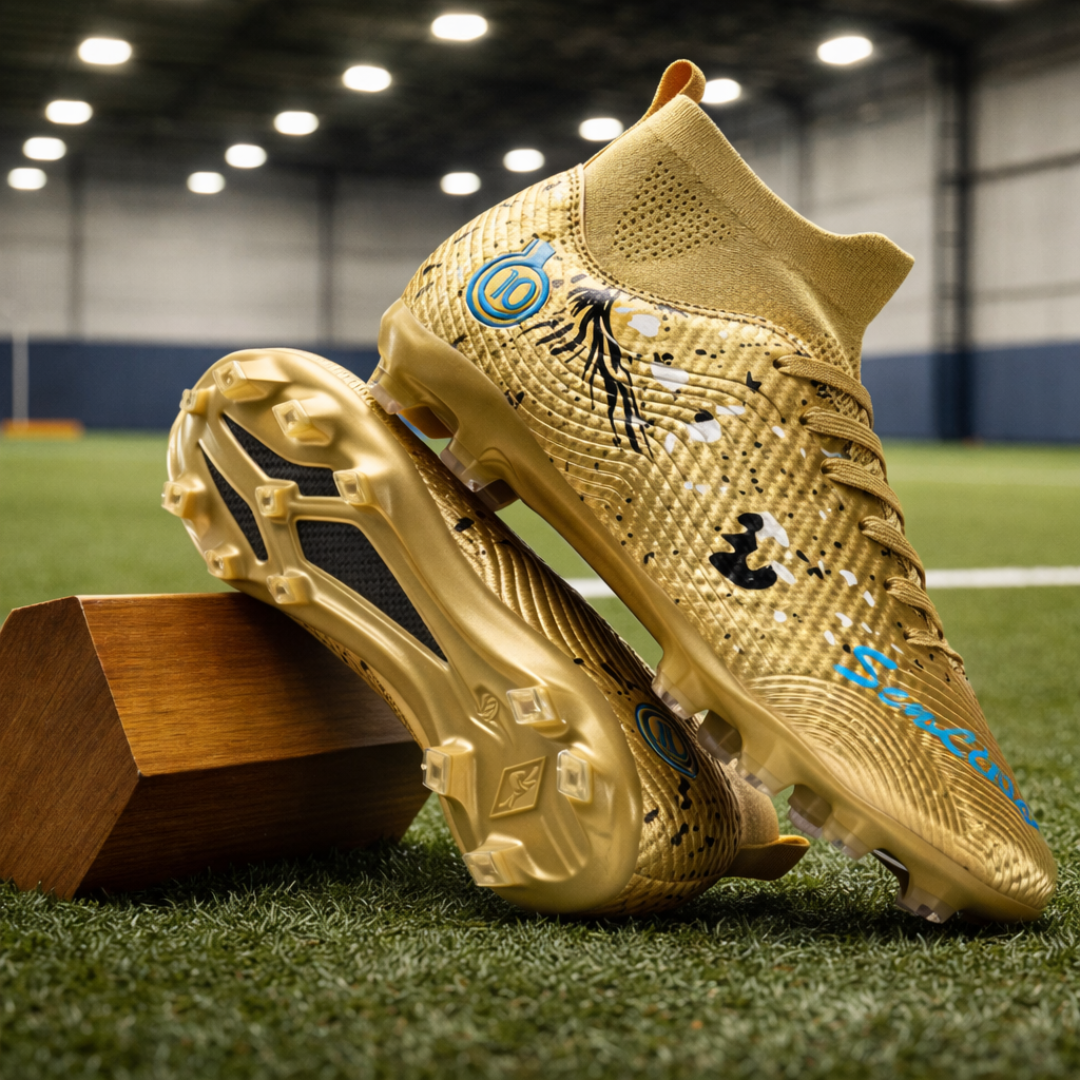 High-Top Soccer Shoes