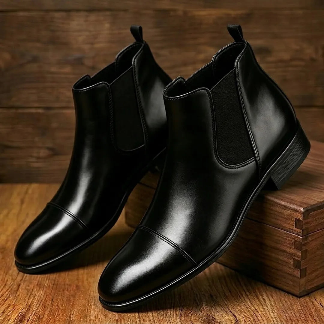 Leather Dress Ankle Boots