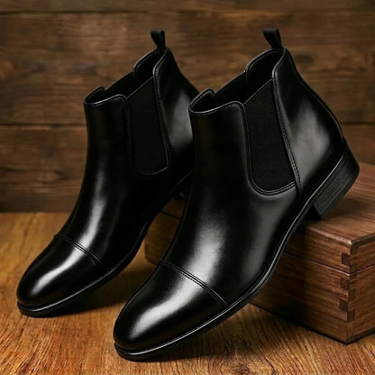 Leather Dress Ankle Boots