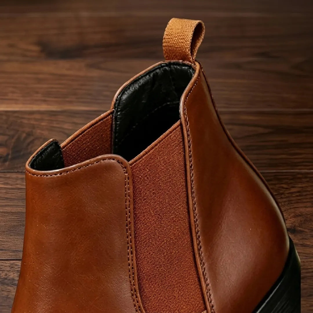 Leather Dress Ankle Boots