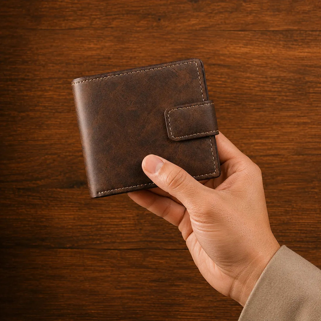 Leather Folding Wallet