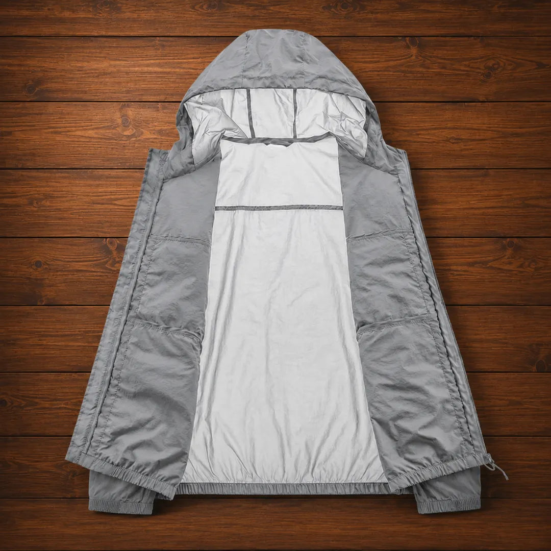 Lightweight Hooded Windbreaker Jacket