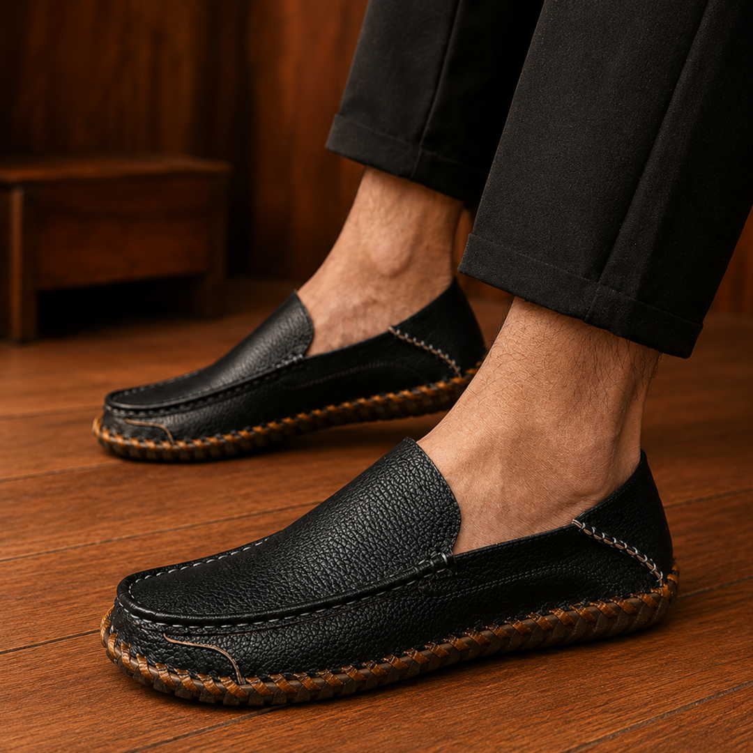 Luxury Handstitched Leather Loafers