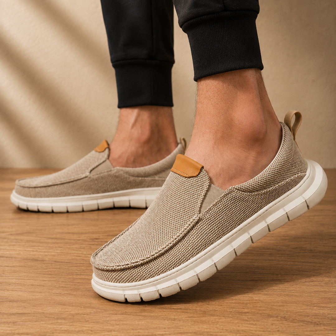 Lightweight Canvas Slip-On Loafers