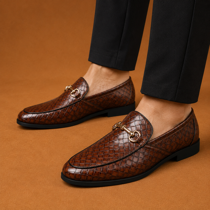 Classic Embossed Horsebit Loafers