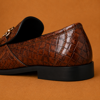 Classic Embossed Horsebit Loafers