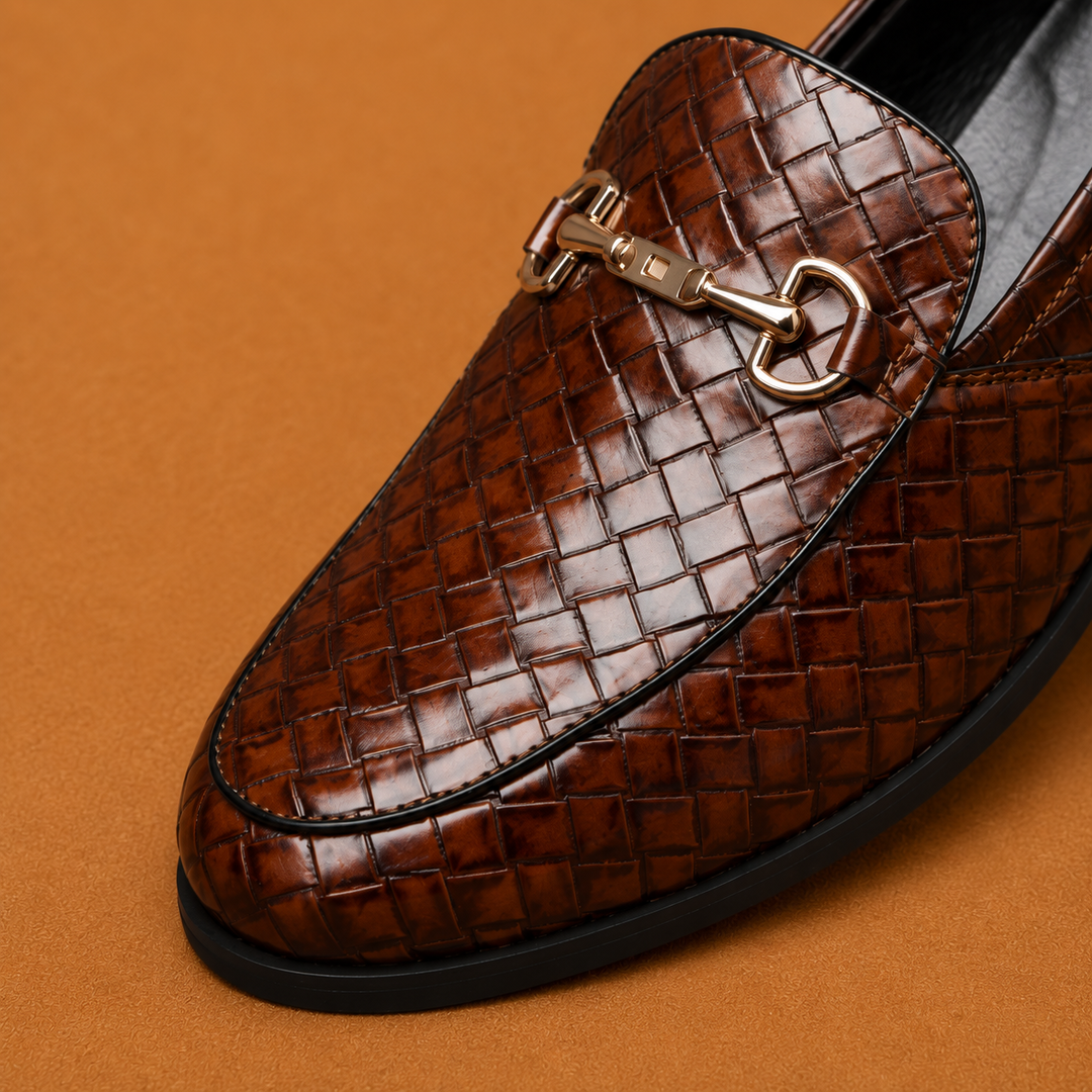 Classic Embossed Horsebit Loafers