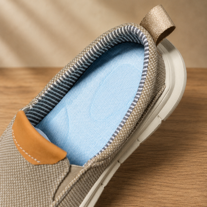 Lightweight Canvas Slip-On Loafers