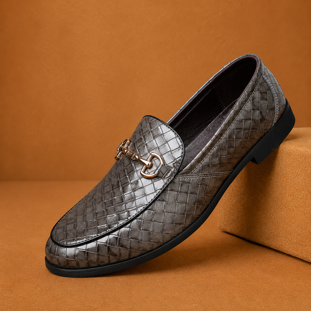 Classic Embossed Horsebit Loafers