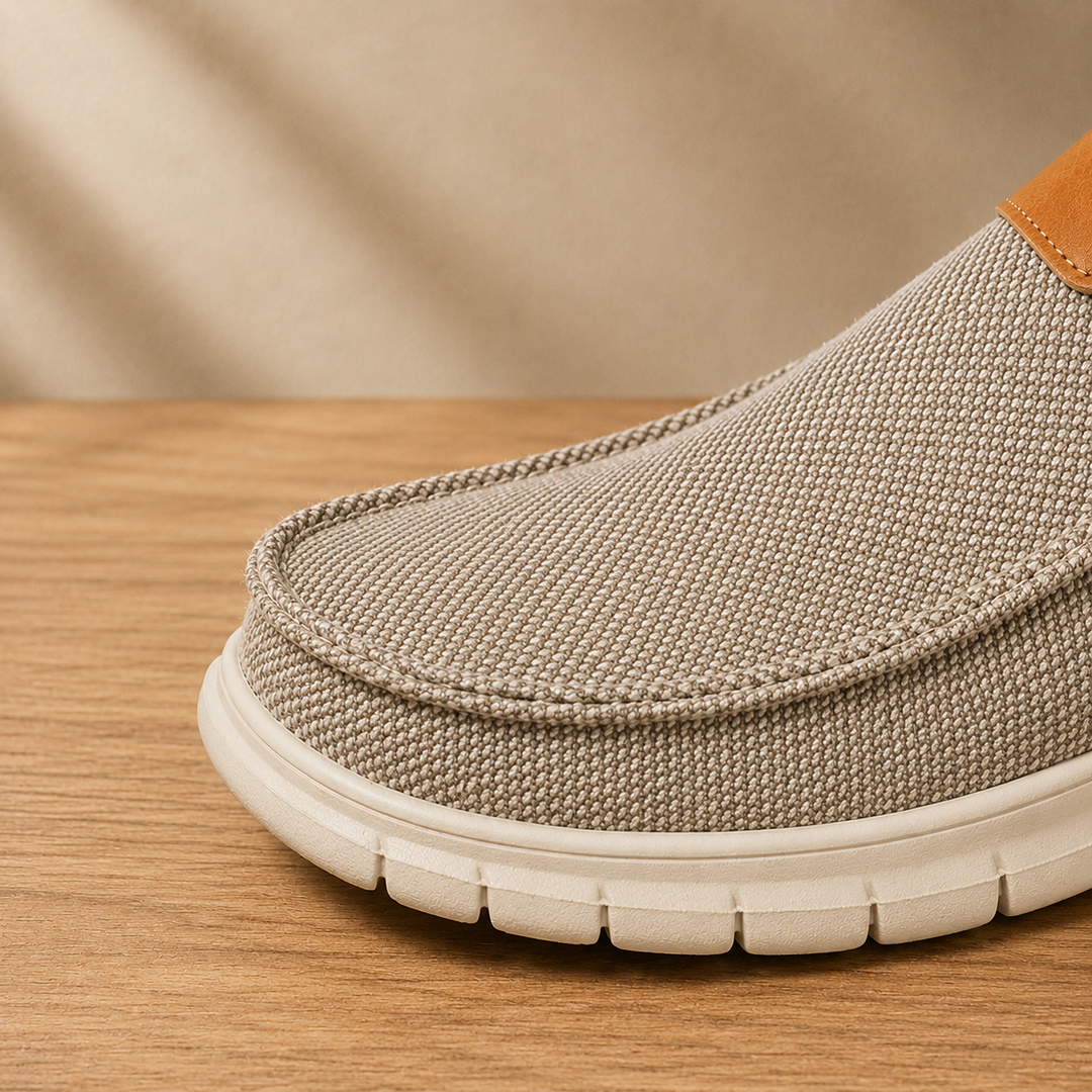Lightweight Canvas Slip-On Loafers