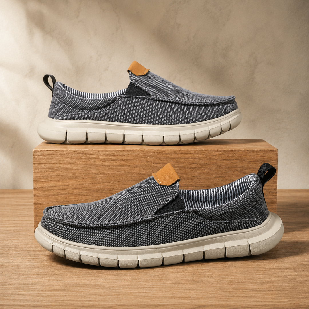 Lightweight Canvas Slip-On Loafers