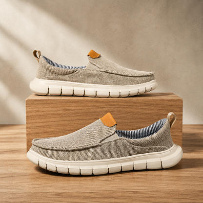 Lightweight Canvas Slip-On Loafers