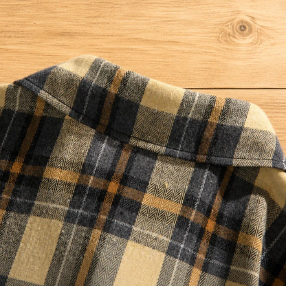 Long-Sleeve Plaid Shirt