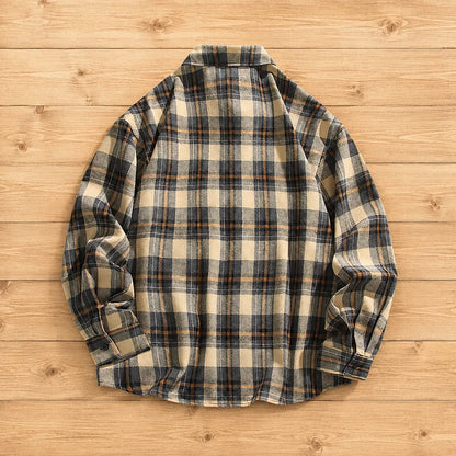 Long-Sleeve Plaid Shirt