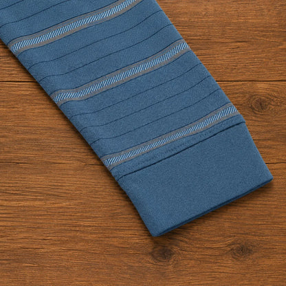 Long Sleeve Striped Polo