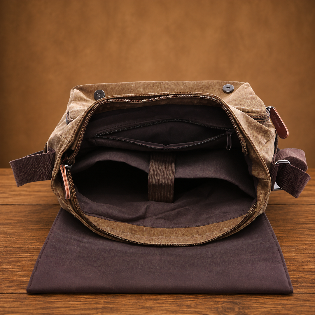 Vintage Canvas Messenger Bag