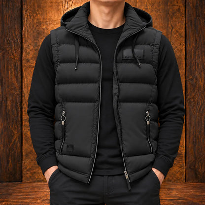 Modern Hooded Puffer Vest