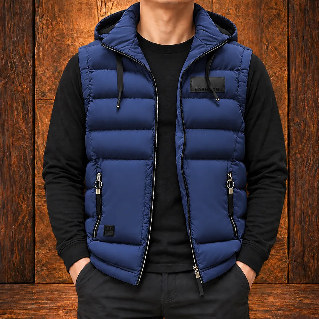 Modern Hooded Puffer Vest