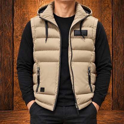Modern Hooded Puffer Vest