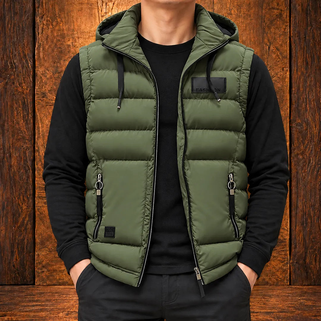 Modern Hooded Puffer Vest