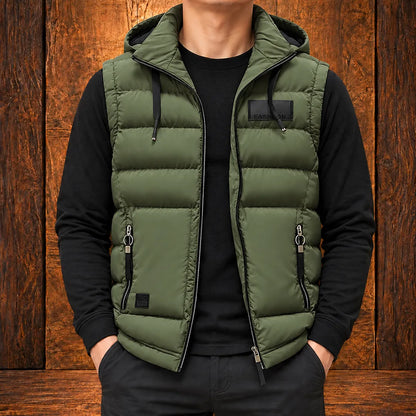 Modern Hooded Puffer Vest