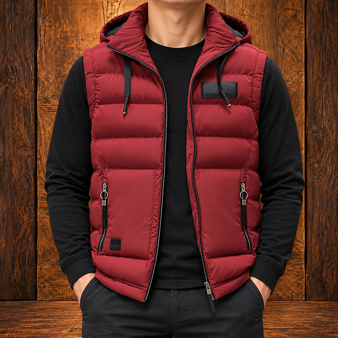 Modern Hooded Puffer Vest