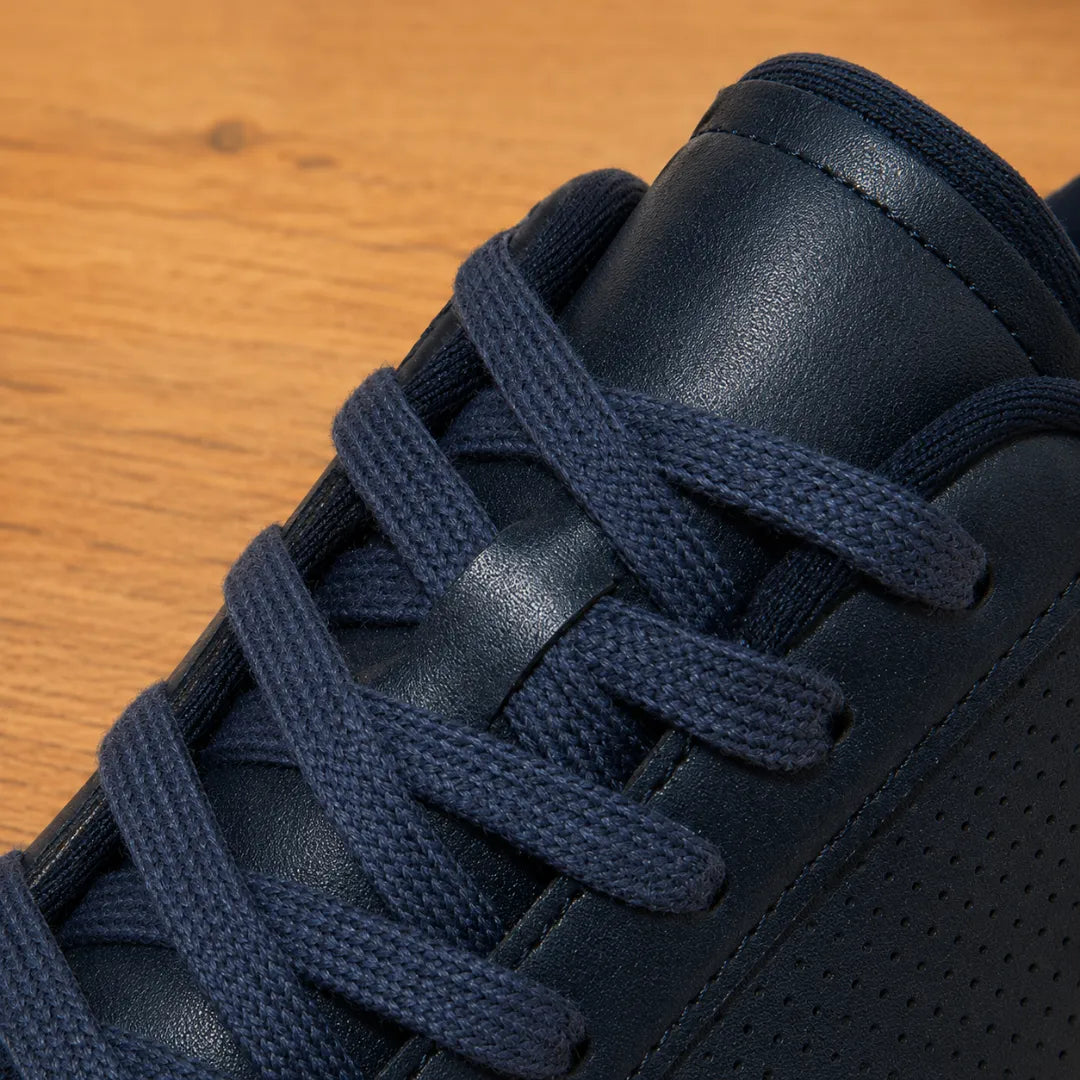 Modern Perforated Court Sneakers