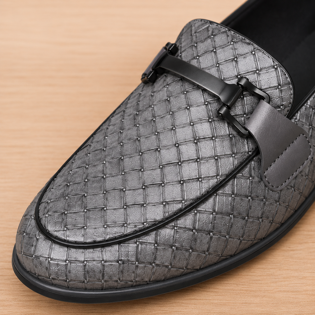 Premium Woven Loafer Mules