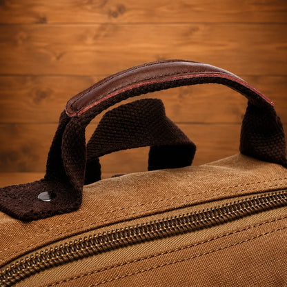 Multi-Pocket Canvas Backpack