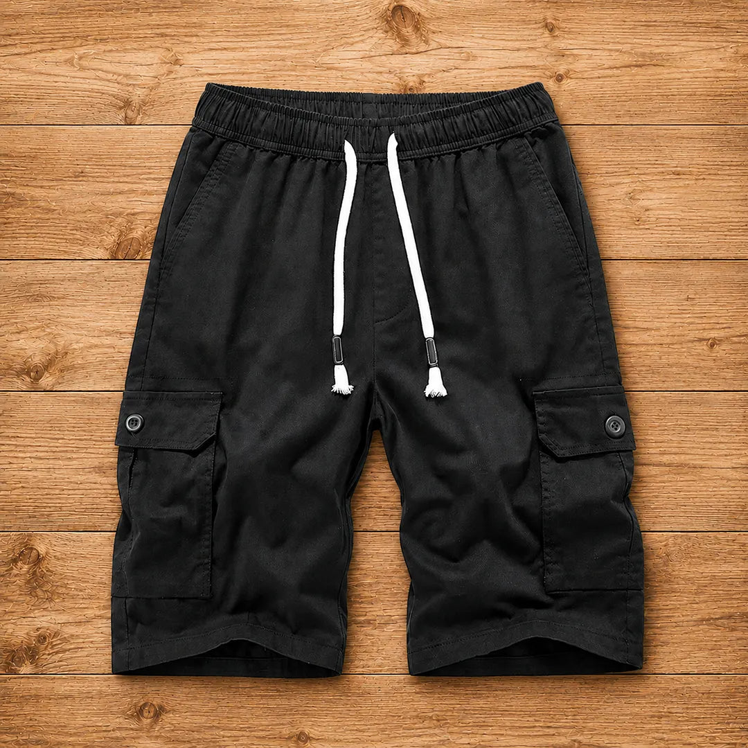 Multi-Pocket Casual Shorts