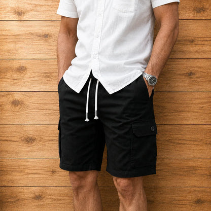 Multi-Pocket Casual Shorts