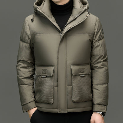 HOODED DOWN COAT
