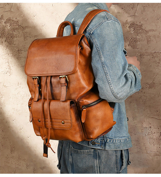 LEATHER EXPLORER BACKPACK