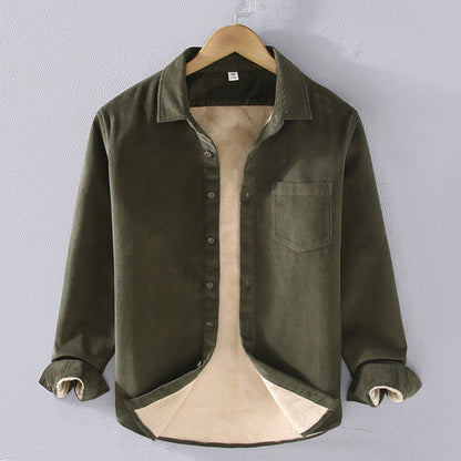 WARM FLEECE CORDUROY SHIRT