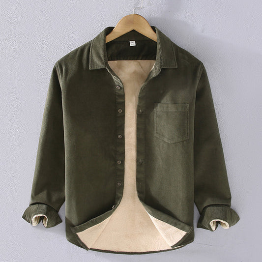 WARM FLEECE CORDUROY SHIRT