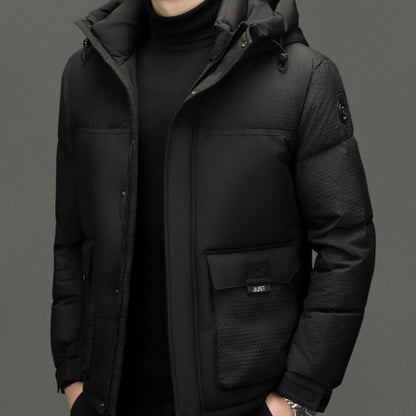 HOODED DOWN COAT