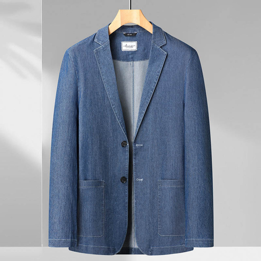 Denim Cotton Blazer