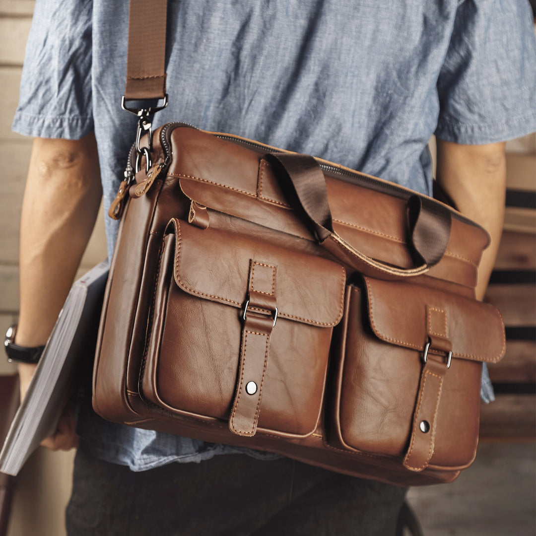 LEATHER LAPTOP BAG