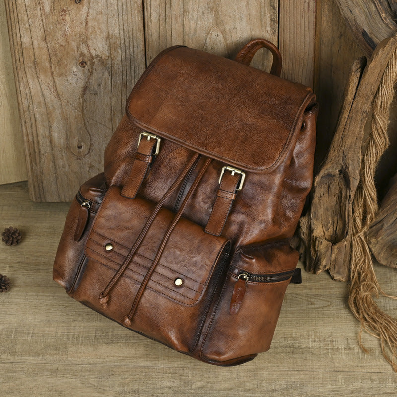 LEATHER EXPLORER BACKPACK