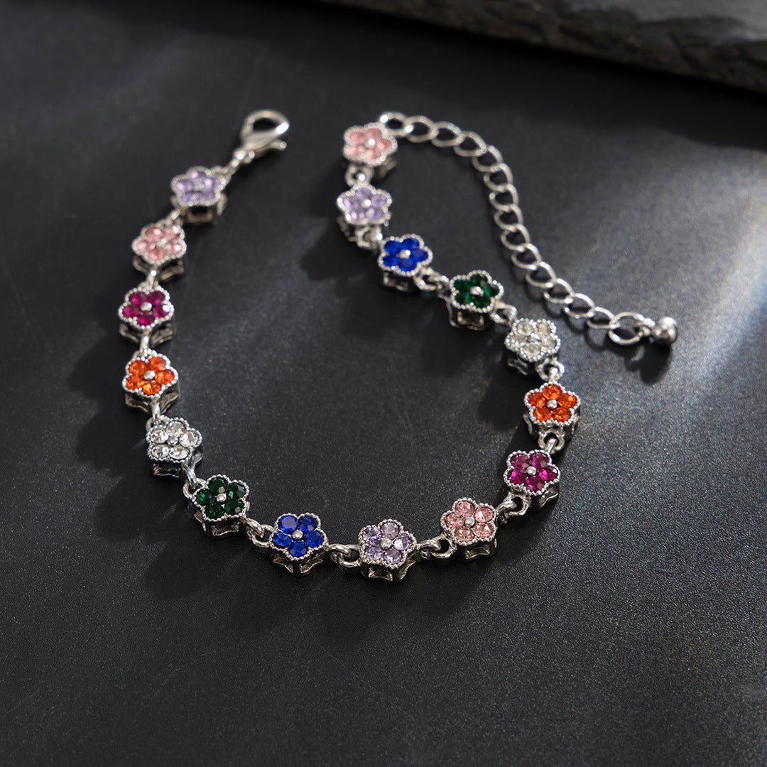 Floral Link Chain Set