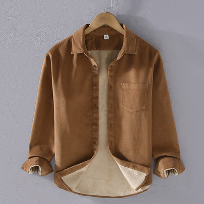 WARM FLEECE CORDUROY SHIRT