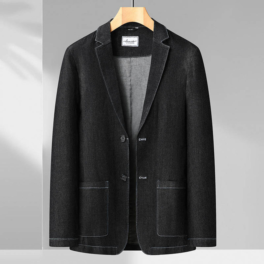 Denim Cotton Blazer