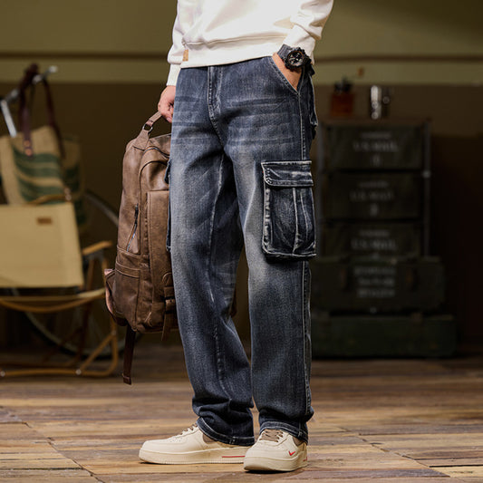 MULTI-POCKET WORK JEANS