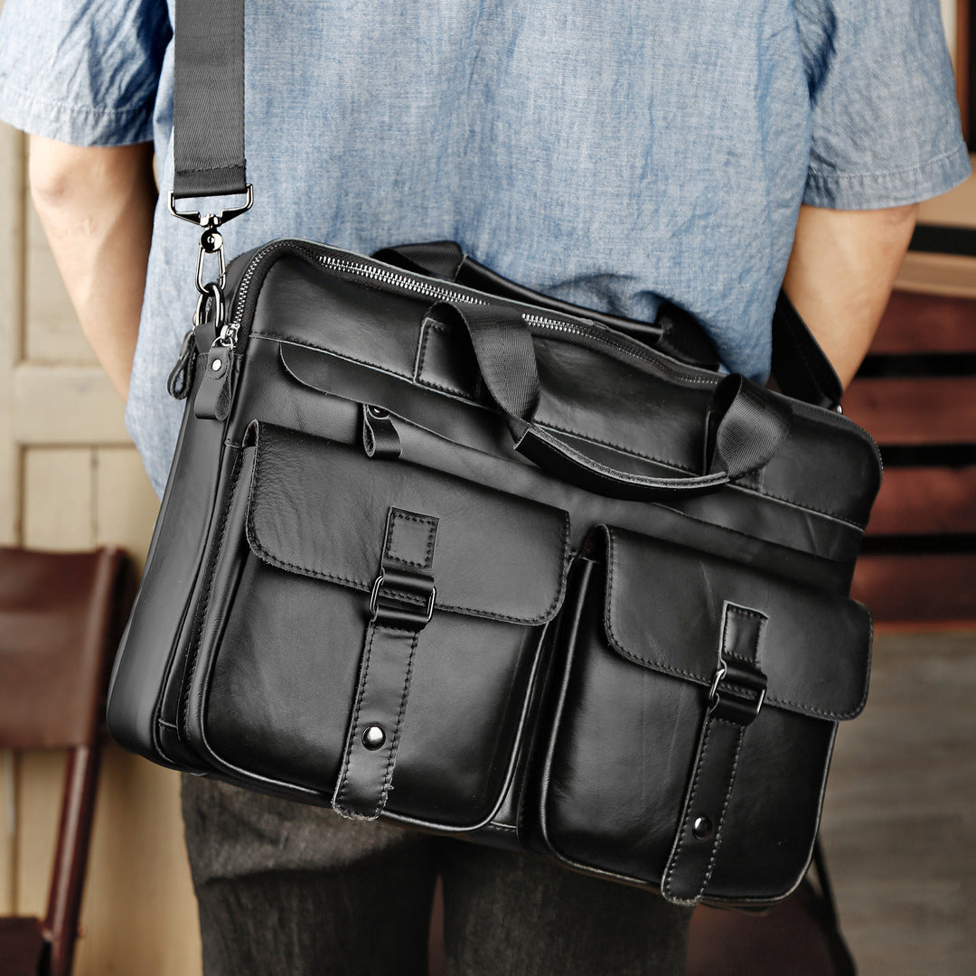 LEATHER LAPTOP BAG