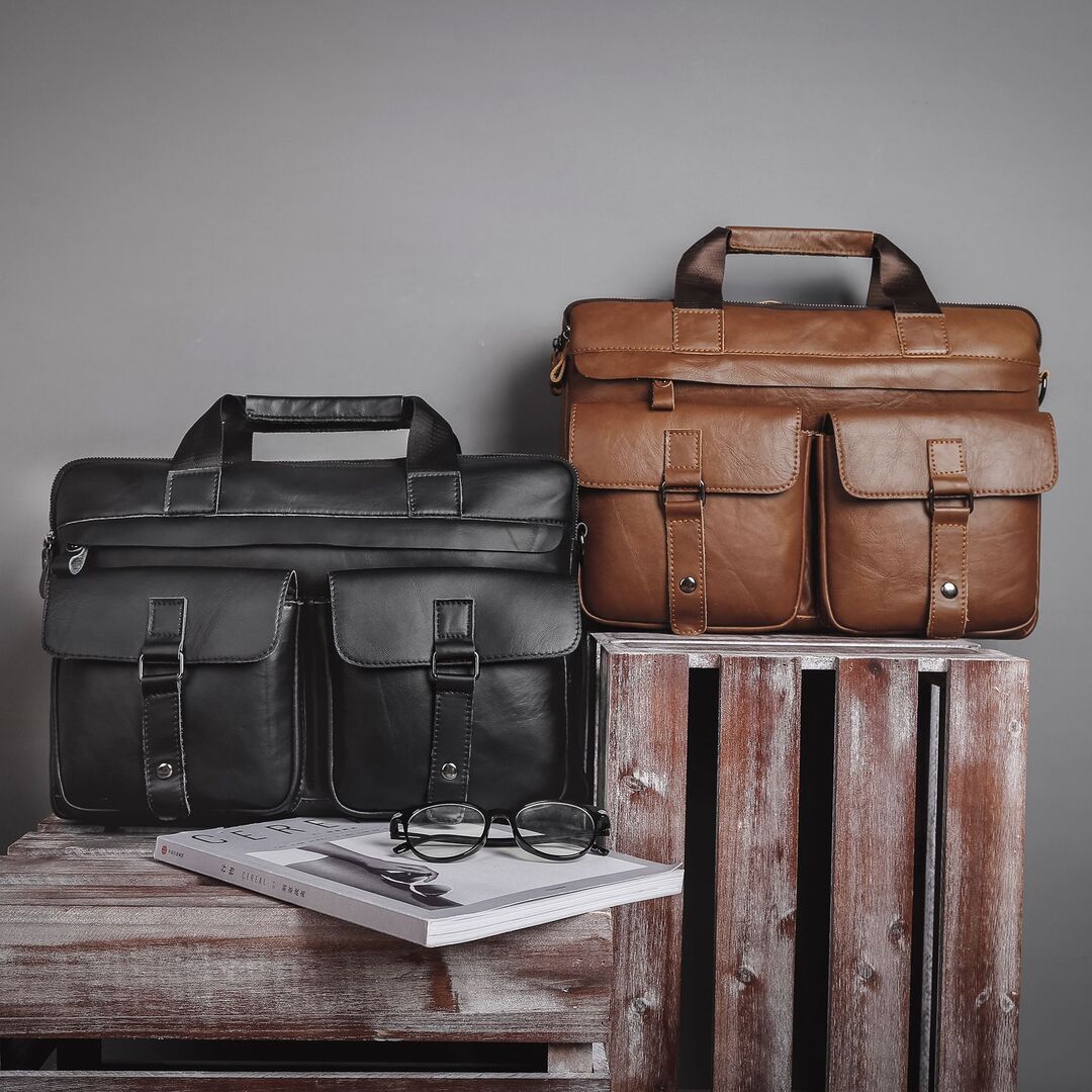 LEATHER LAPTOP BAG