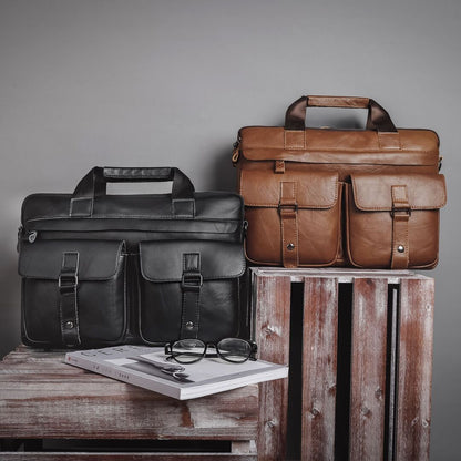 LEATHER LAPTOP BAG